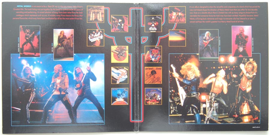 Gatefold open, Judas Priest - Metal Works 73-93