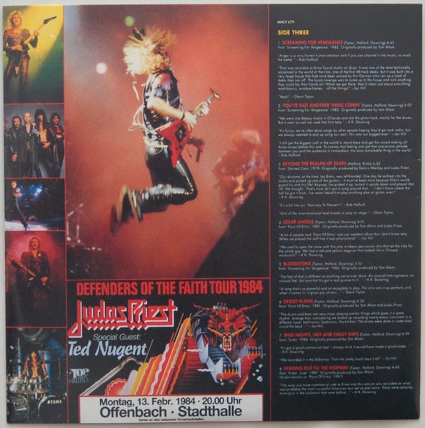 Inner sleeve 2 side A, Judas Priest - Metal Works 73-93