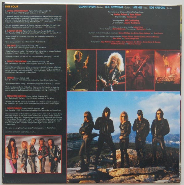 Inner sleeve 2 side B, Judas Priest - Metal Works 73-93