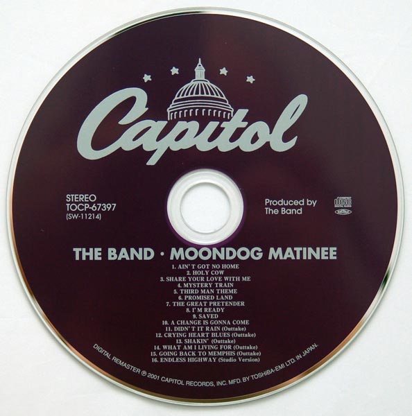 CD, Band (The) - Moondog Matinee +6