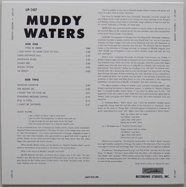 Back cover, Waters, Muddy - The Best Of Muddy Waters