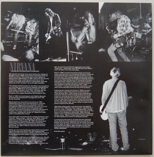 Inner sleeve 2 side A, Nirvana - From The Muddy Banks Of The Wishkah