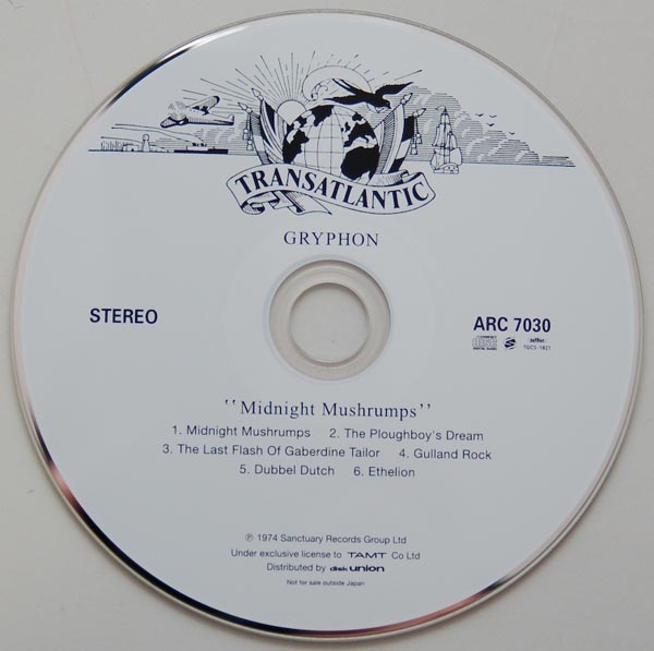 CD, Gryphon - Midnight Mushrumps