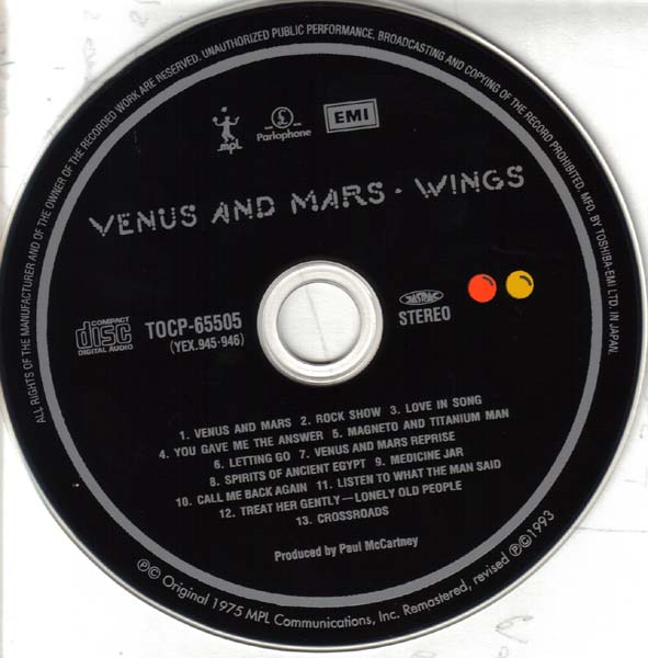 CD, McCartney, Paul - Venus and Mars