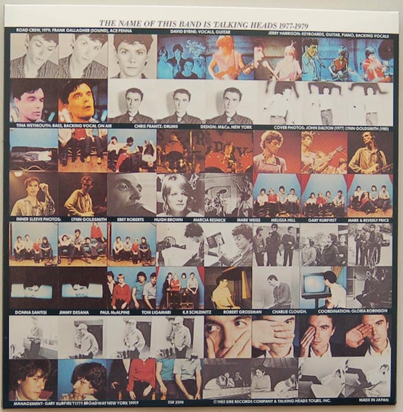 Inner sleeve 1 side A, Talking Heads - The Name Of This Band Is (+16)
