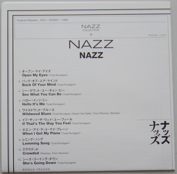Lyric book, Nazz - Nazz (+11)