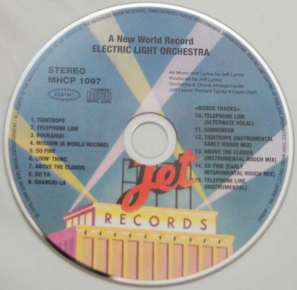CD, Electric Light Orchestra (ELO) - A New World Record +6