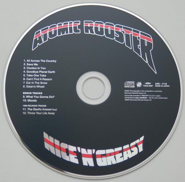 CD, Atomic Rooster - Nice and Greasy (+4)