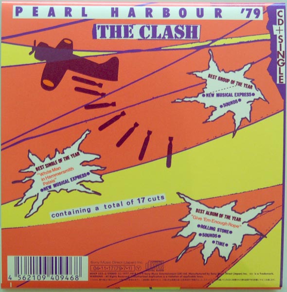 Back side of the giant OBI (english text), Clash (The) - Pearl Harbour '79