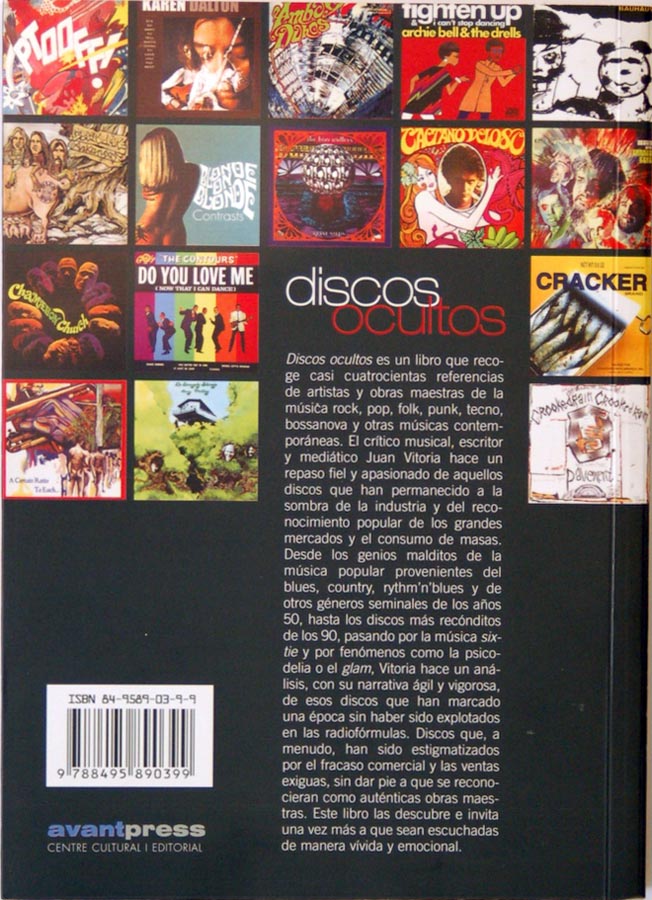 Back cover, Discos Ocultos (Hidden Discs) - 350 Masterpieces To Discover