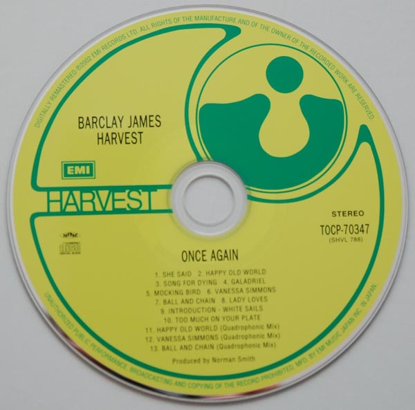 CD, Barclay James Harvest - Once Again