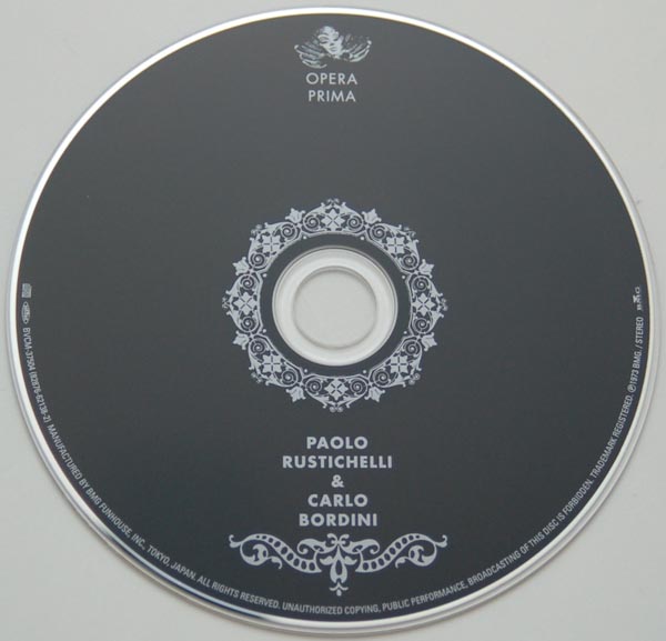 CD, Paolo Rustichelli + Carlo Bordini - Opera Prima
