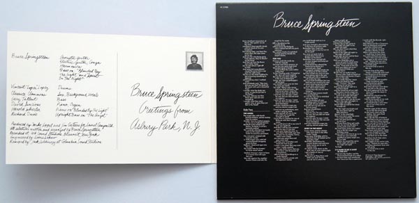 Front cover with postcard unfolded, Springsteen, Bruce - Greetings From Asbury Park