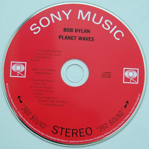 CD, Dylan, Bob - Planet Waves