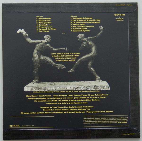 Back cover, T Rex (Tyrannosaurus Rex) - Prophets, Seers and Sages. The Angels of the Ages +14