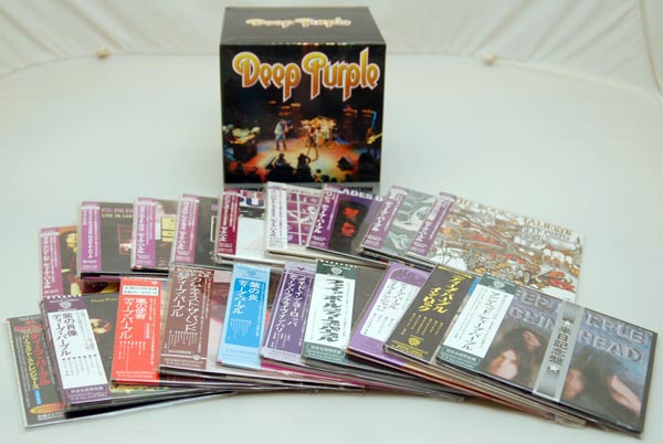 Box contents, Deep Purple - Complete Vinyl Replica Collection box