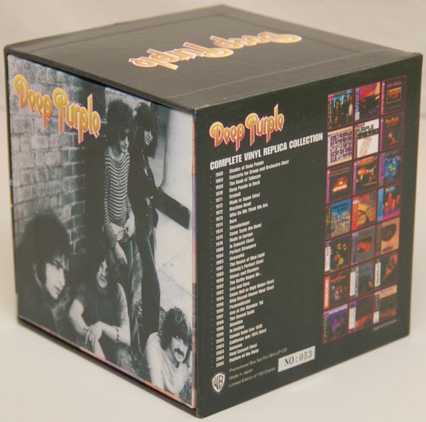 Back Lateral View, Deep Purple - Complete Vinyl Replica Collection box