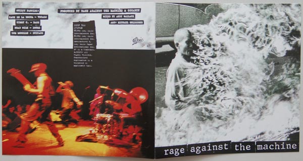 Booklet, Rage Against The Machine - Rage Against The Machine