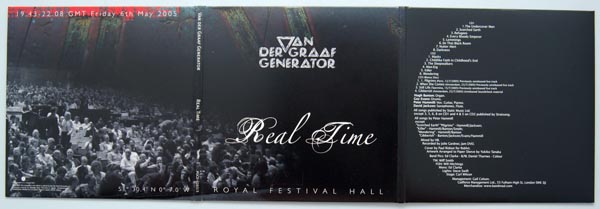 Front cover unfolded, Van Der Graaf Generator - Real Time: Royal Festival Hall