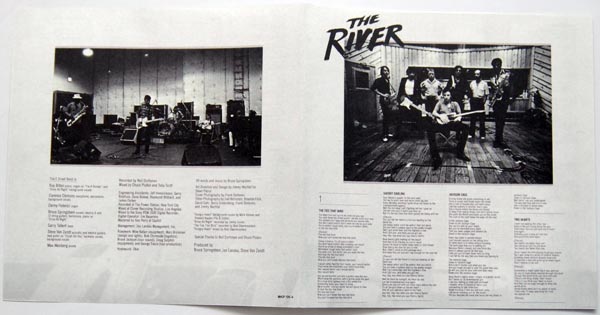 Booklet first and last pages, Springsteen, Bruce - The River