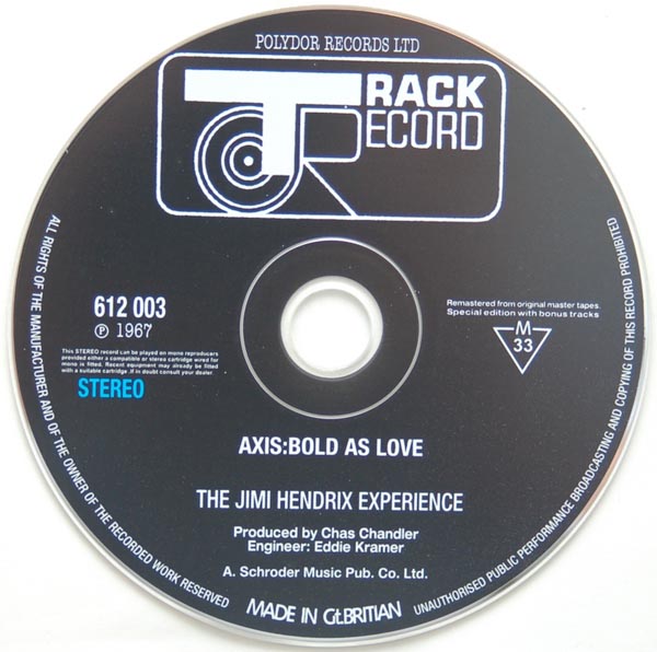 CD, Hendrix, Jimi - Axis: Bold As Love