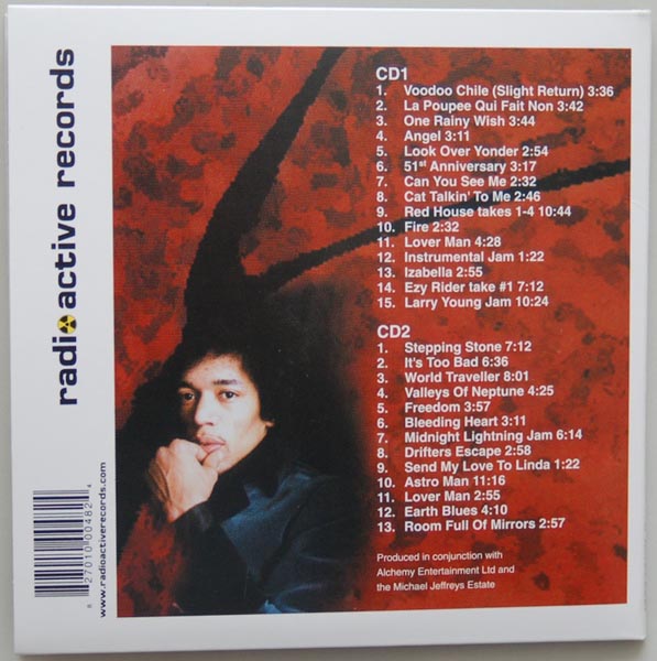 Back cover, Hendrix, Jimi - The Studio Outtakes.... 1966-1970