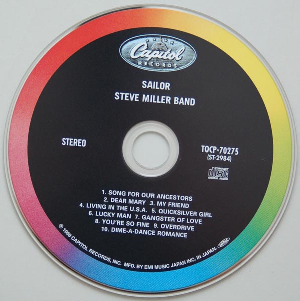 CD, Miller, Steve  - Sailor