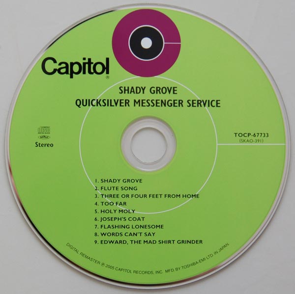 CD, Quicksilver Messenger Service - Shady Grove