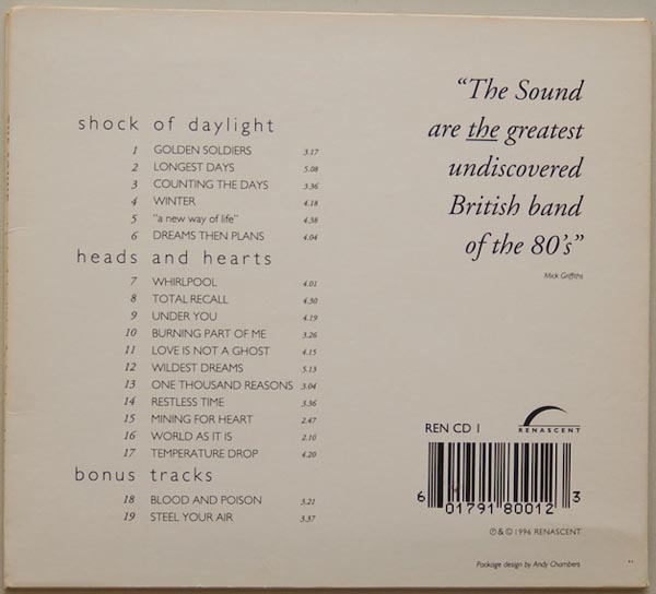 Back cover, Sound (The) - Shock of daylight - Heads and Hearts