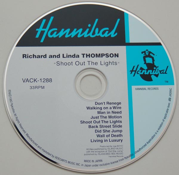 CD, Thompson, Richard + Thompson, Linda - Shoot Out The Lights