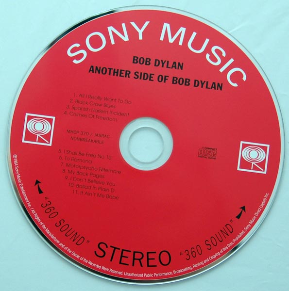 CD, Dylan, Bob - Another Side Of Bob Dylan