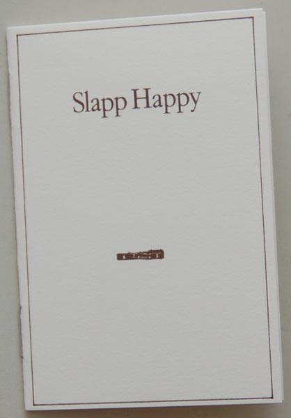 Booklet, Slapp Happy - Slapp Happy (Casablanca Moon)
