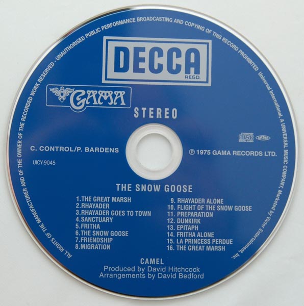 CD, Camel - The Snow Goose