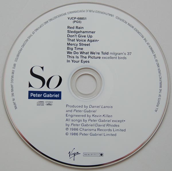 CD, Gabriel, Peter  - So +1