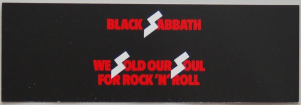 Insert front side, Black Sabbath - We Sold Our Soul For Rock'n'Roll