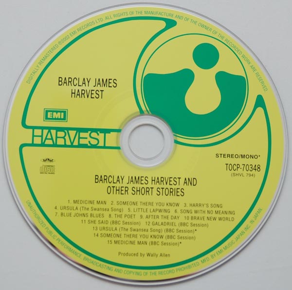 CD, Barclay James Harvest - And Other Short Story