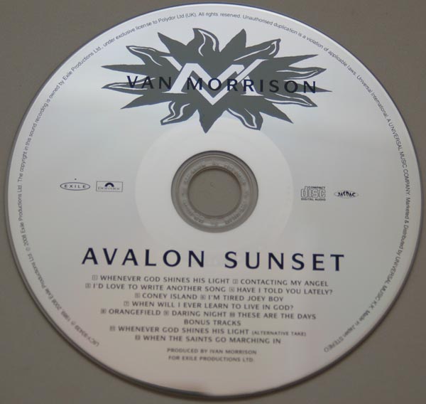 CD, Morrison, Van - Avalon Sunset