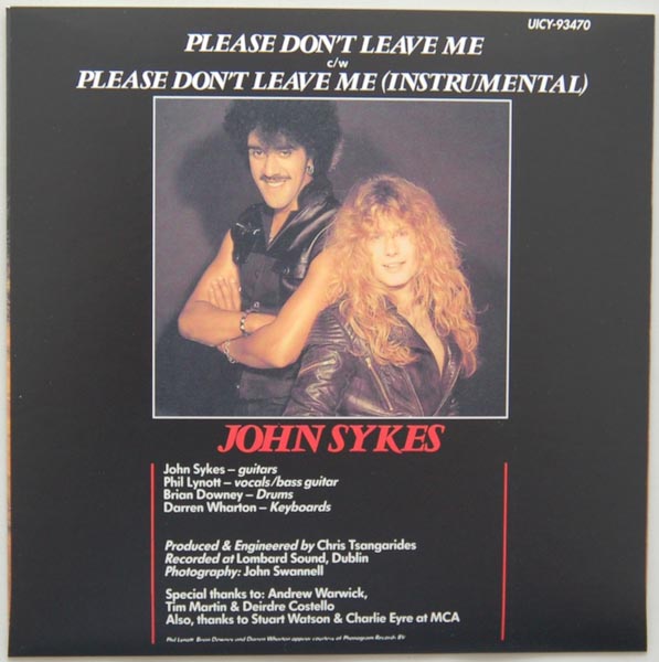 Back cover, Sykes, John - Please Don´t Leave Me