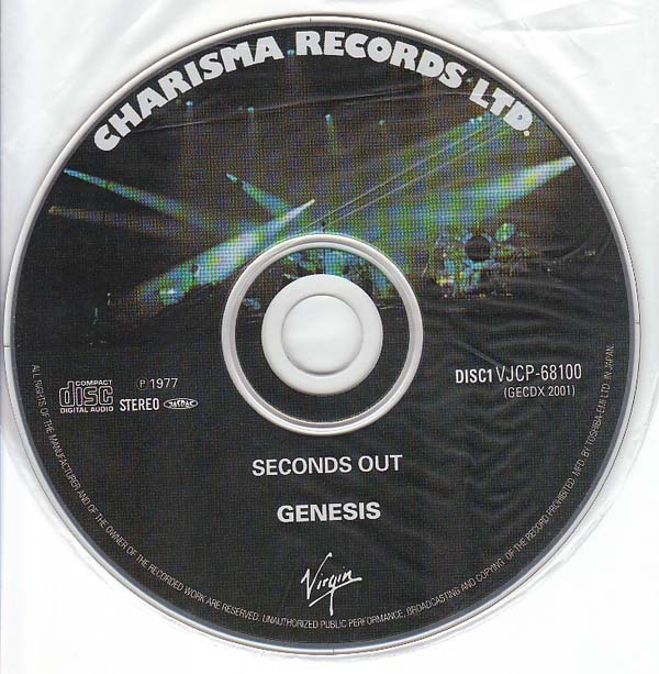 Disc 1, Genesis - Seconds Out