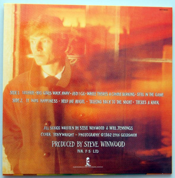 Back cover, Winwood, Steve - Talking Back To The Night