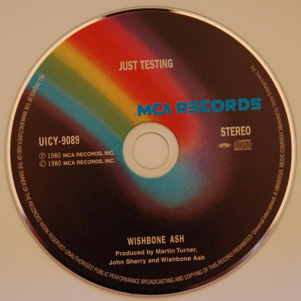 CD, Wishbone Ash - Just Testing