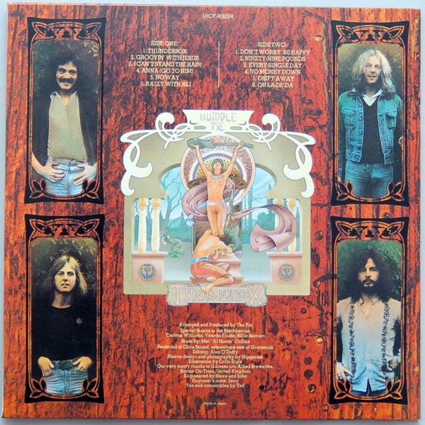 Back cover, Humble Pie - Thunderbox
