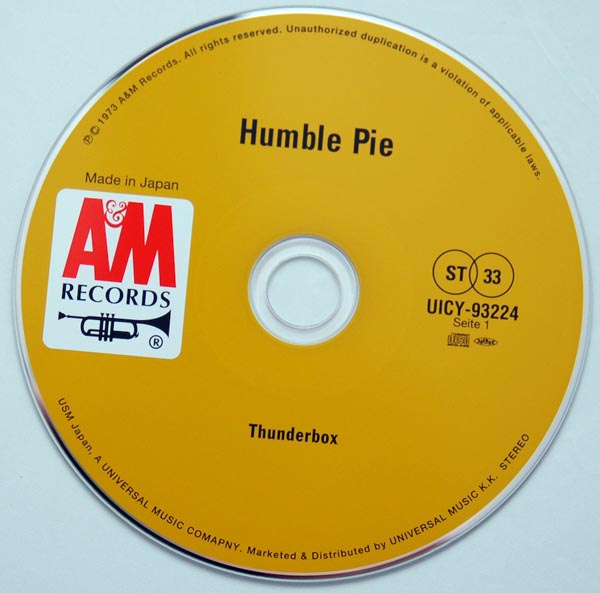 CD, Humble Pie - Thunderbox