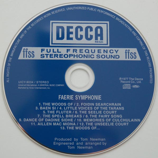 CD, Newman, Tom - Faerie Symphony