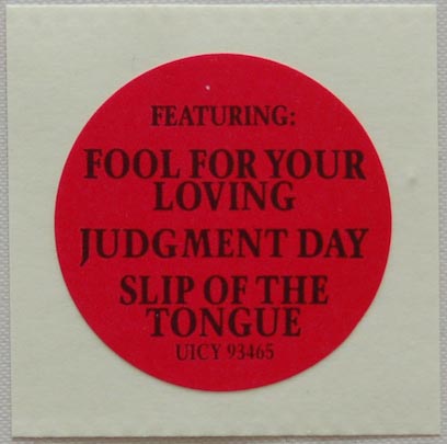 Sticker, Whitesnake - Slip of the tongue