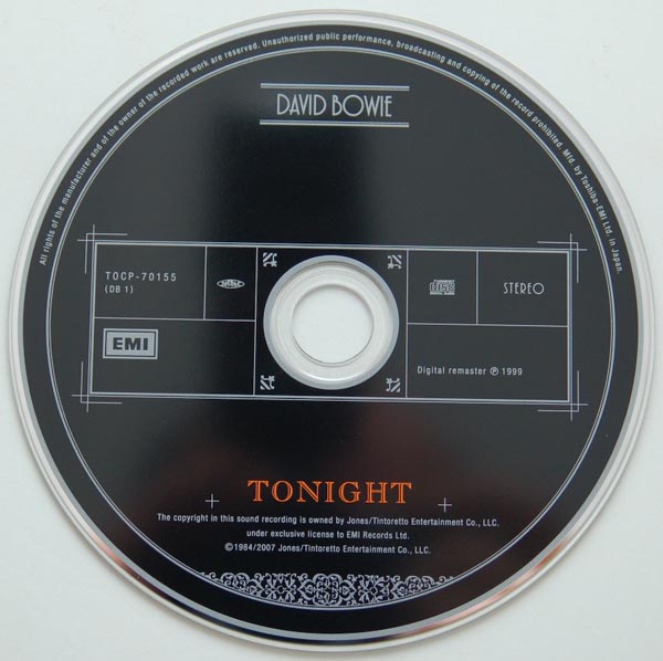 CD, Bowie, David - Tonight