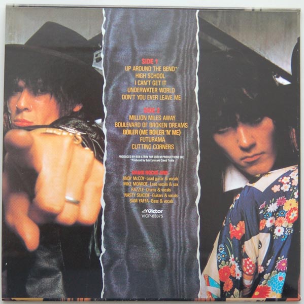 Back cover, Hanoi Rocks - Two Steps From The Move