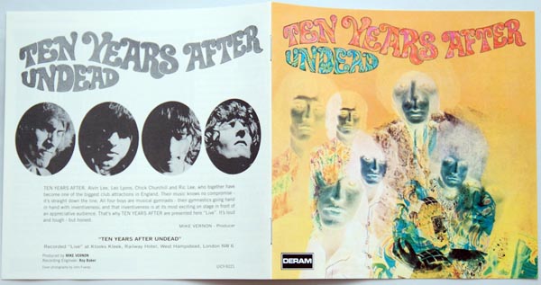 Booklet first and last pages, Ten Years After - Undead +4