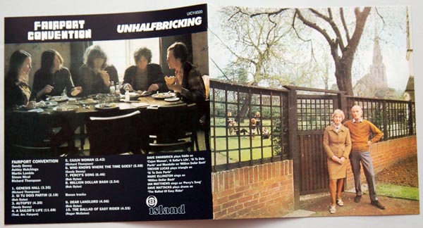 Booklet first and last pages, Fairport Convention - Unhalfbricking +2