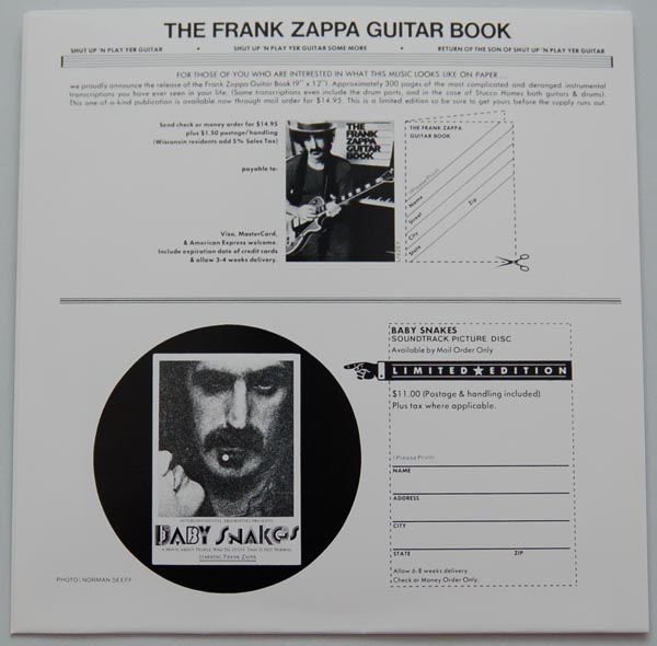 Inner sleve 1B, Zappa, Frank - The Man From Utopia